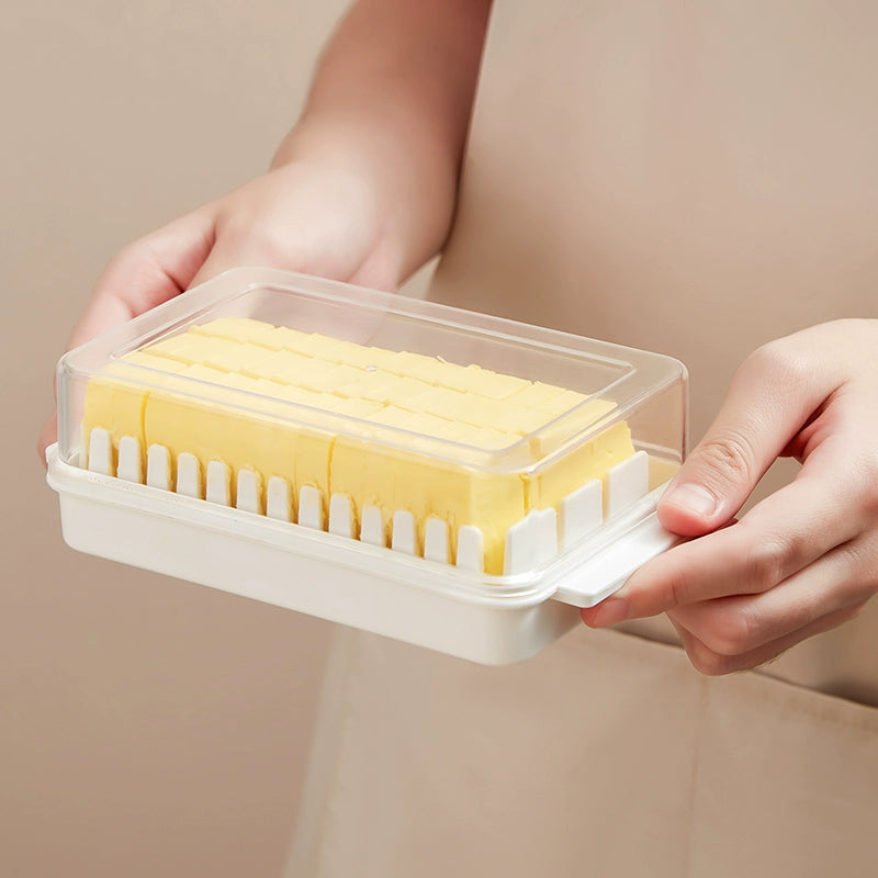 Butter cutting storage box with lid refrigerator cheese cheese storage crisper baked tofu butter knife cutter