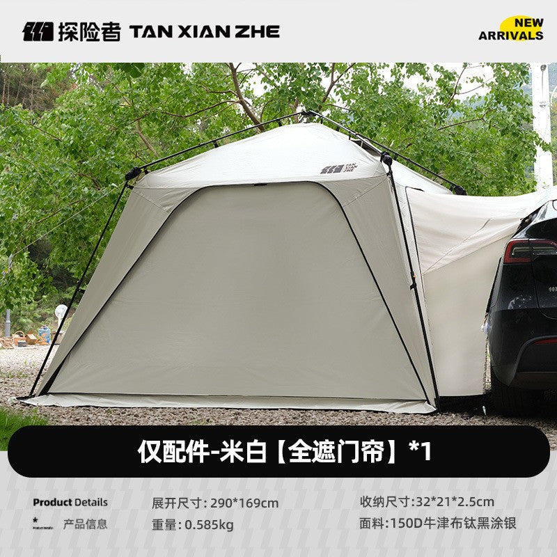 Explorers' carside tents quickly open the dome canopy, outdoor summer camping, light luxury, quick opening tents, sunshade, and sunscreen pergola