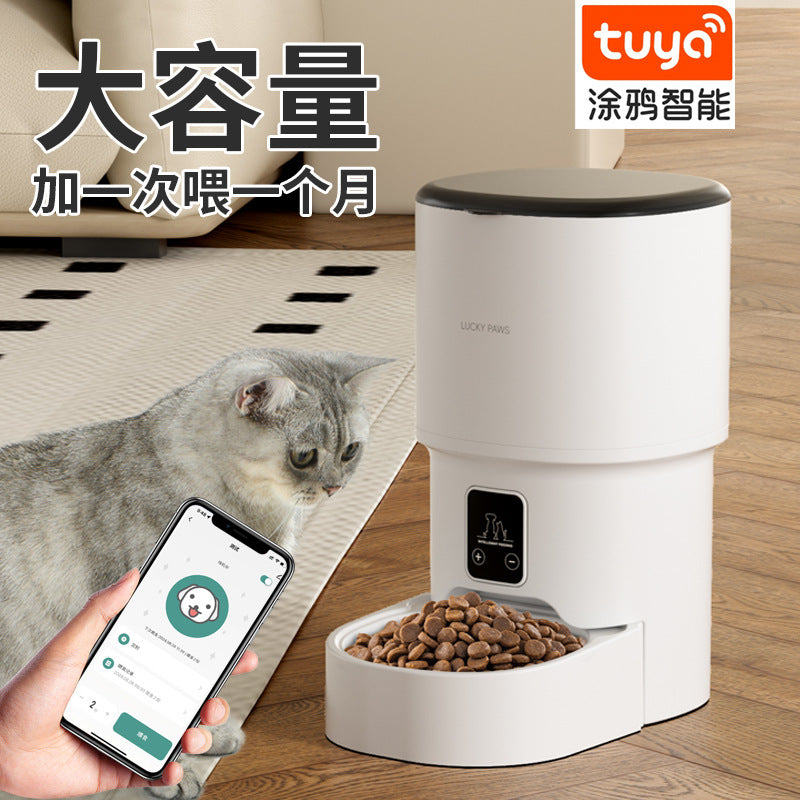 new wifi pet intelligent automatic feeder timing quantitative feeding machine remote feeding machine