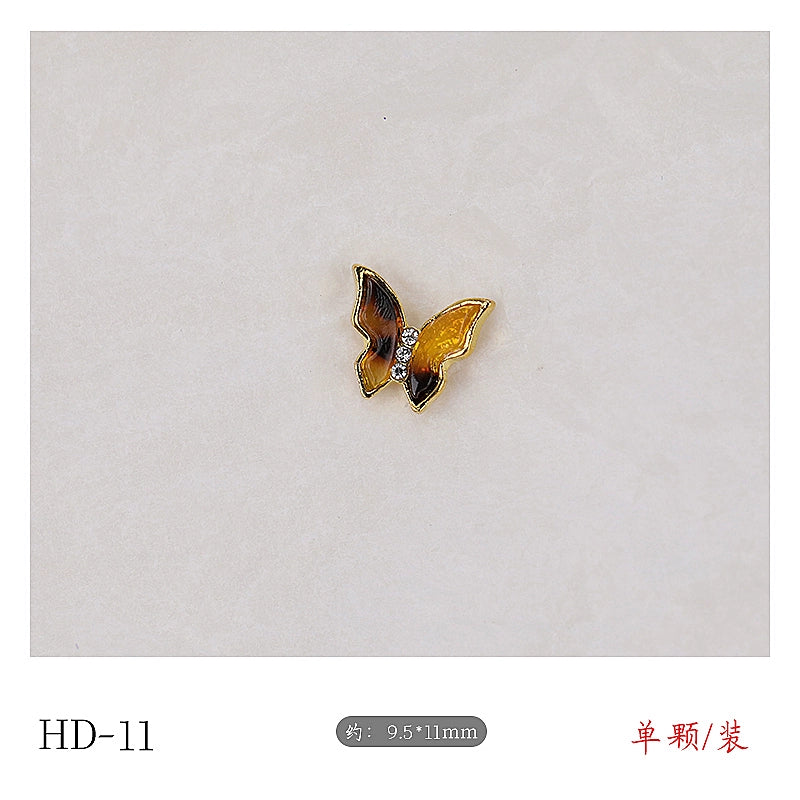 Twilight Rogge Manicure New Super Flash Butterfly Zircon Color Preservation Electroplating Non-fading Jewelry Nail Decoration Sticker