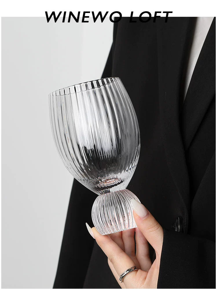 Pearls are not protected by lead, washed away, I am drunk and ride a whale Medieval crystal glass cup wine glass Nordic ins style