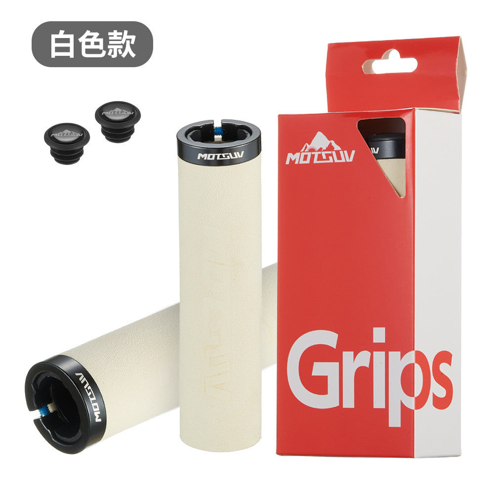 Bicycle ultra-light locking sponge grip cover Mountain bike unilateral locking shock absorber anti-slip grip sleeve bicycle accessories