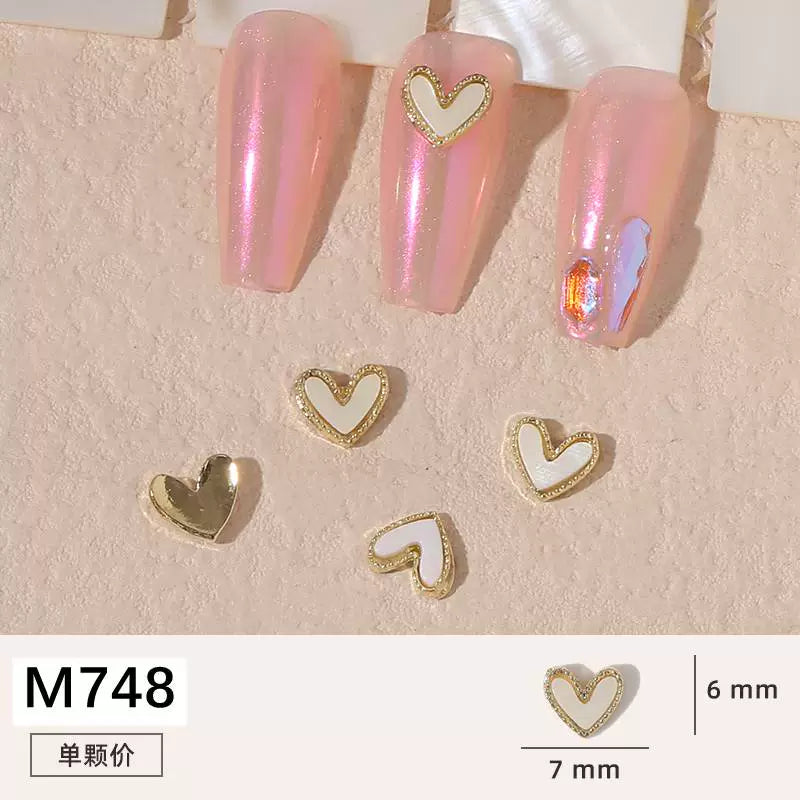 Net red manicure small fragrant wind jewelry love bunny new bow camellia dripping oil nail decoration stickers