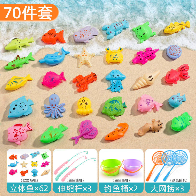 Strictly select boys, age puzzle fishing, toy pool, magnetic sucking baby, female early education, fishing sister and brother toys, children's gifts