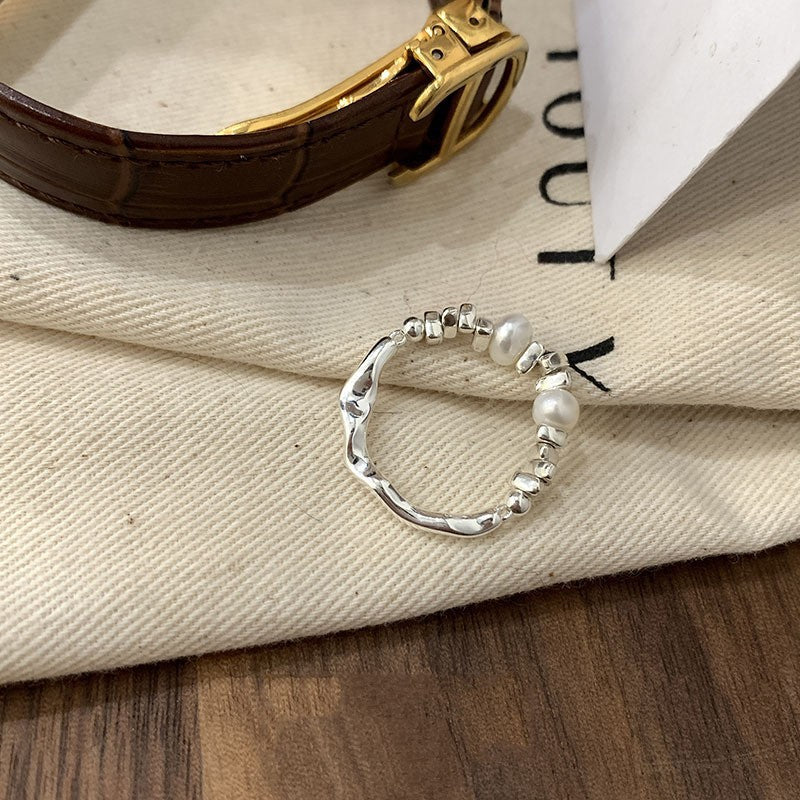 new plain ring women's niche ins high-end sense opening adjustable ring