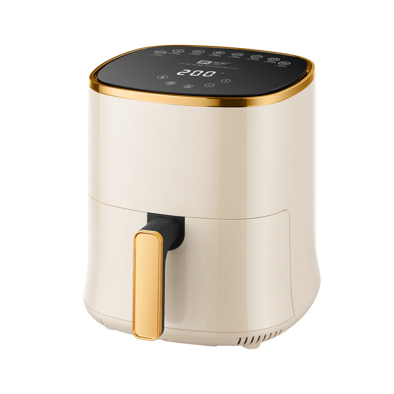 Camel Air Fryer 6L Household Large Capacity Electric Oven Off-White Roasted French Fries Machine Gift Visual Fryer