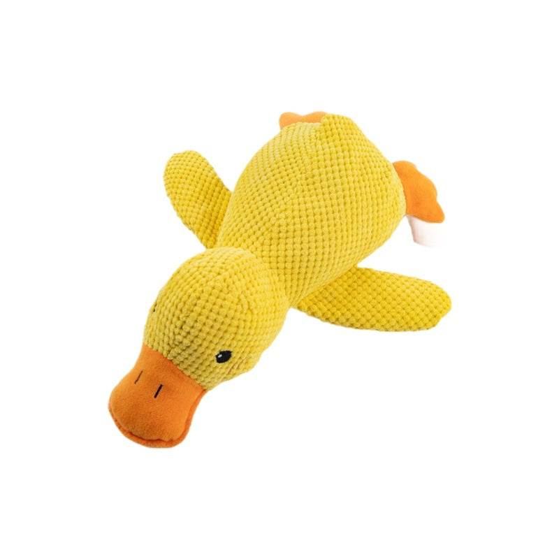 Dog toys plush little yellow duck resistant to bite teeth and relieve boredom Pet toys octopus geese small and medium-sized dog toys