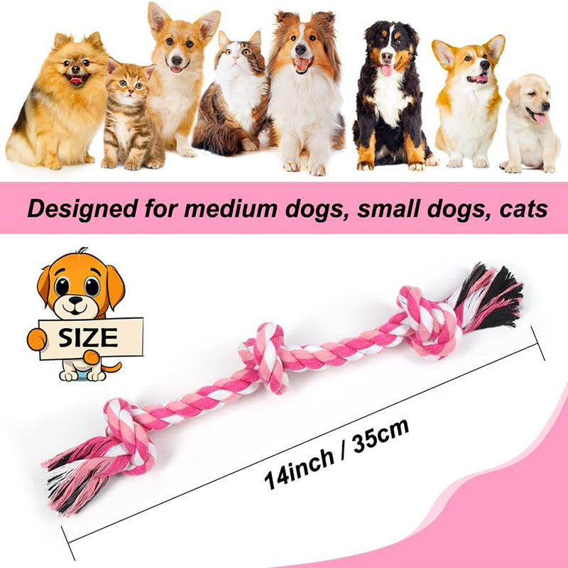 Interactive Dog Chew Toys for Small Dogs and Cats Dog Training Occlusal Rope Abrasion