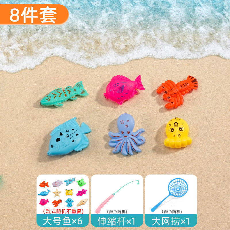 Strictly select boys, age puzzle fishing, toy pool, magnetic sucking baby, female early education, fishing sister and brother toys, children's gifts
