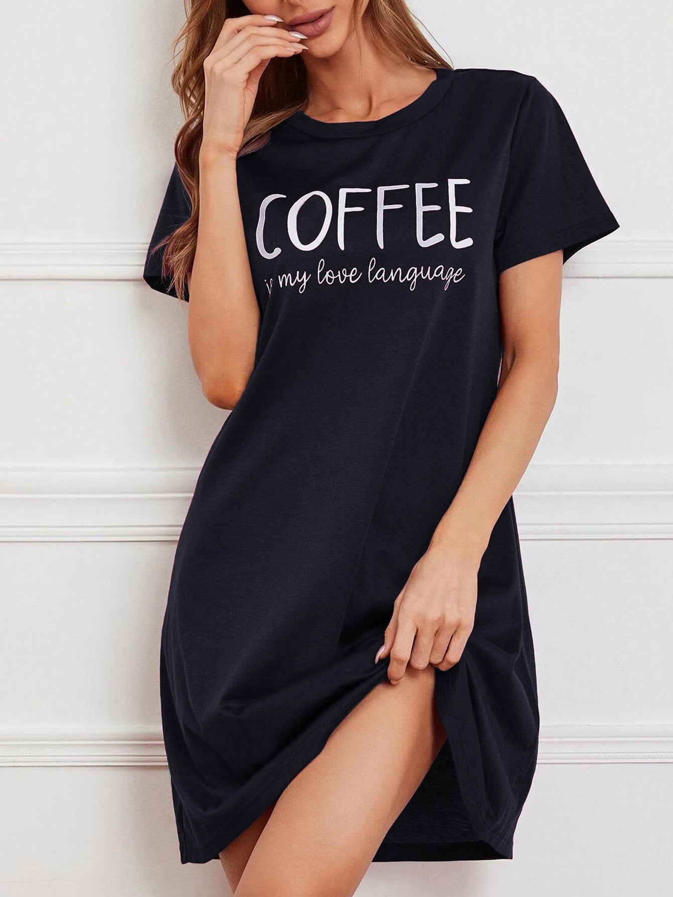 European and American new fashion dress ladies summer summer home service dress