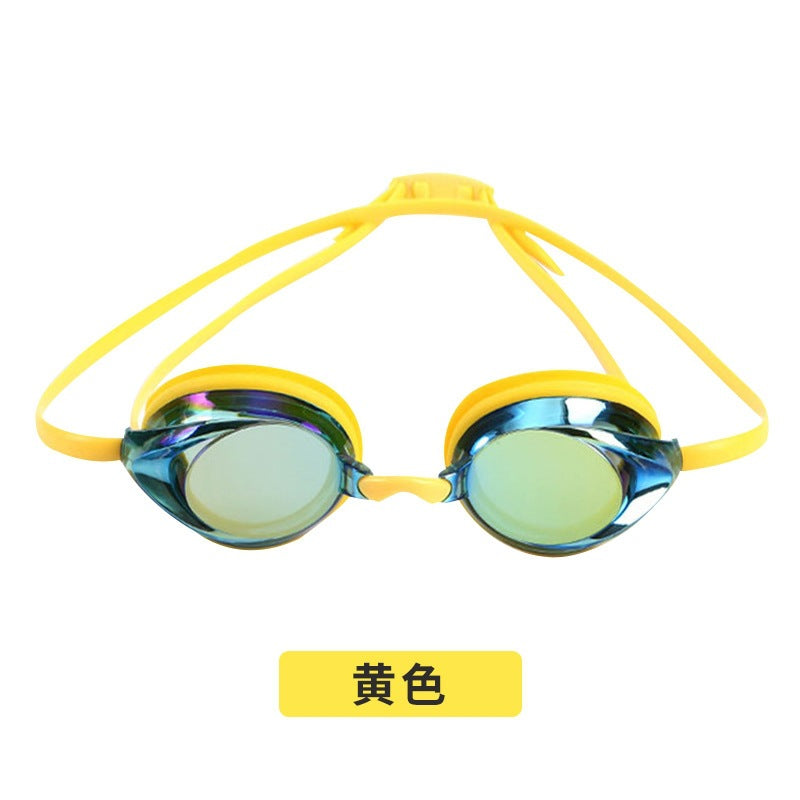 myopia swimming goggles adult swimming goggles equipment high-definition waterproof anti-fog silicone goggles transparent swimming goggles box wholesale