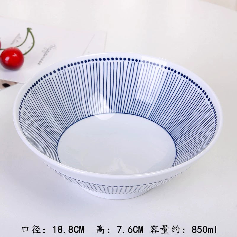 High-temperature underglaze color Japanese-style ceramic dishes and dishes set for home eating small bowls of grass series tableware combination