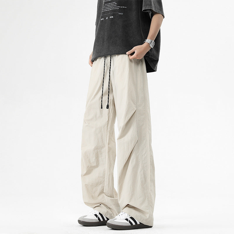 American Paratrooper Casual Pants Men's Spring/Summer New Trendy Cargo Pants Straight-leg Loose Versatile Pants