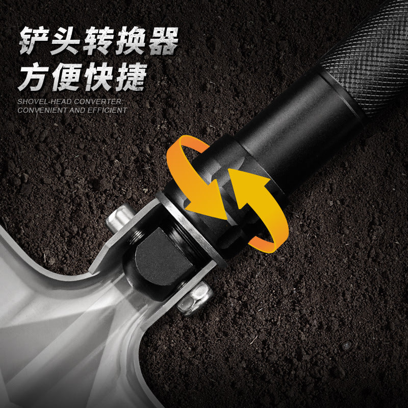 Outdoor engineer shovel folding multi-functional vehicle military shovel manganese steel Chinese shovel fishing convenient camping equipment