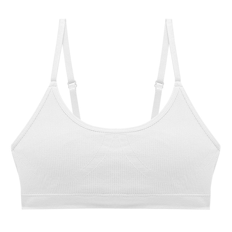 No steel ring big chest small vest shoulder strap adjustable thin section large size seamless sleep underwear underwear ladies suit