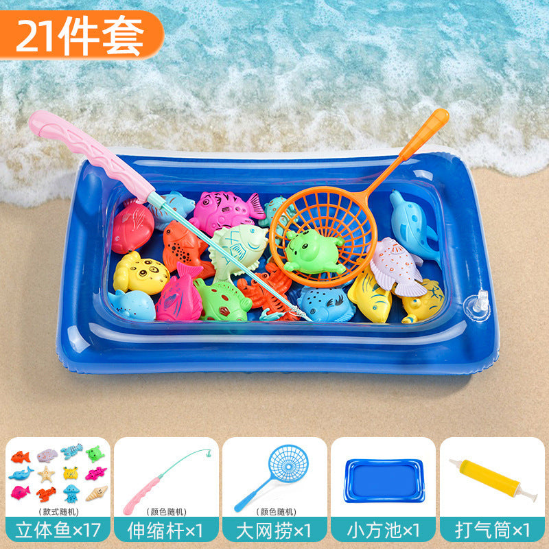 Strictly select boys, age puzzle fishing, toy pool, magnetic sucking baby, female early education, fishing sister and brother toys, children's gifts