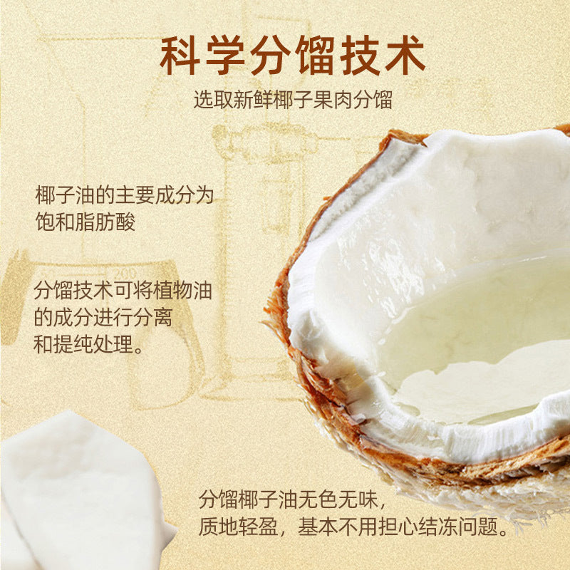Natural Coconut Oil, Fractionated Coconut Massage Oil, Facial Skincare, Body Intimate Foundation, Whole Body Base Oil