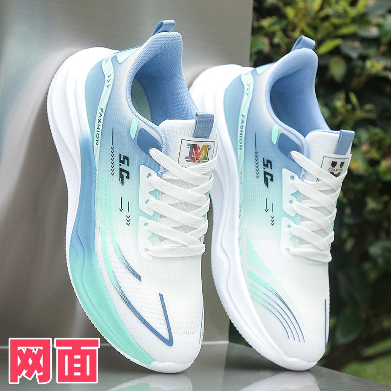 Ultralight running men's shoes are waterproof, non-slip, lightweight, breathable, autumn trend, casual soft-soled, teen student sneakers