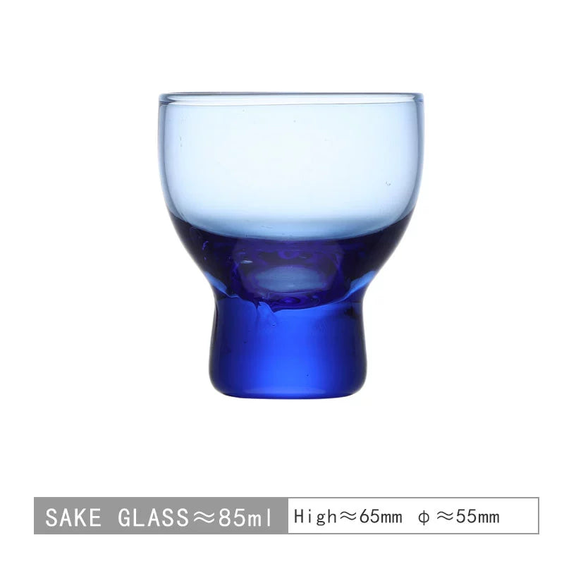 Amber old time/medieval Japanese glass sake cup smelling incense cup white wine cup wood masonry small wine cup