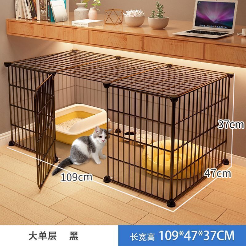Cat cage with toilet villa extra large free space indoor empty cage cat house home three-tier small cat cat litter