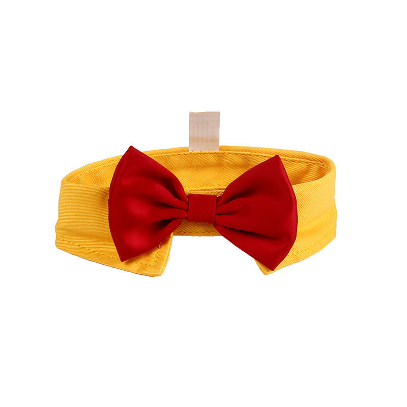 Dog Supplies Ji Zai Zai Creative Gentleman's Bow Tie Cotton Tie British Multi Color Pet Dog Supplies