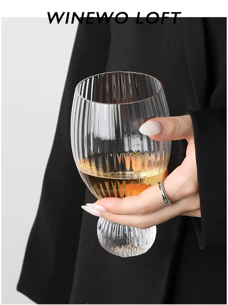 Pearls are not protected by lead, washed away, I am drunk and ride a whale Medieval crystal glass cup wine glass Nordic ins style