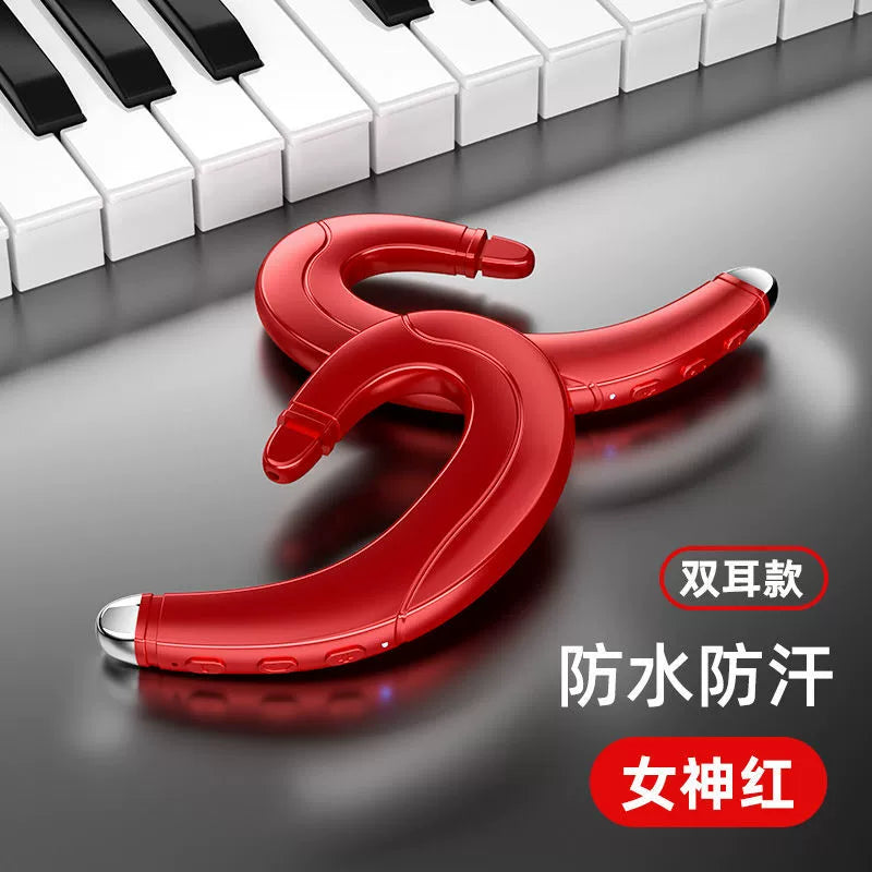 Bone conduction wireless bluetooth headset not in the ear high-quality bluetooth headset oppo universal