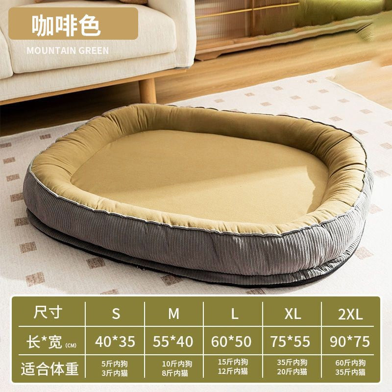 Dog kennel all-season universal removable and washable dog mat winter warmth large, medium and small dog sleeping cat kennel pet nest