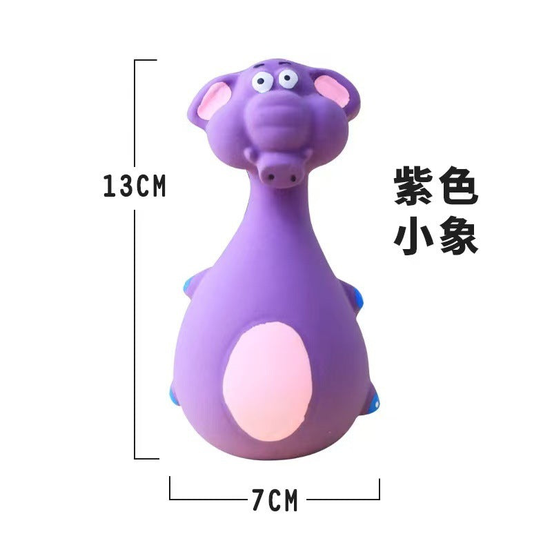 Dog vocal latex toys puppy cartoon toys teeth cleaning and relieving boredom artifacts consume physical strength small dog corgi