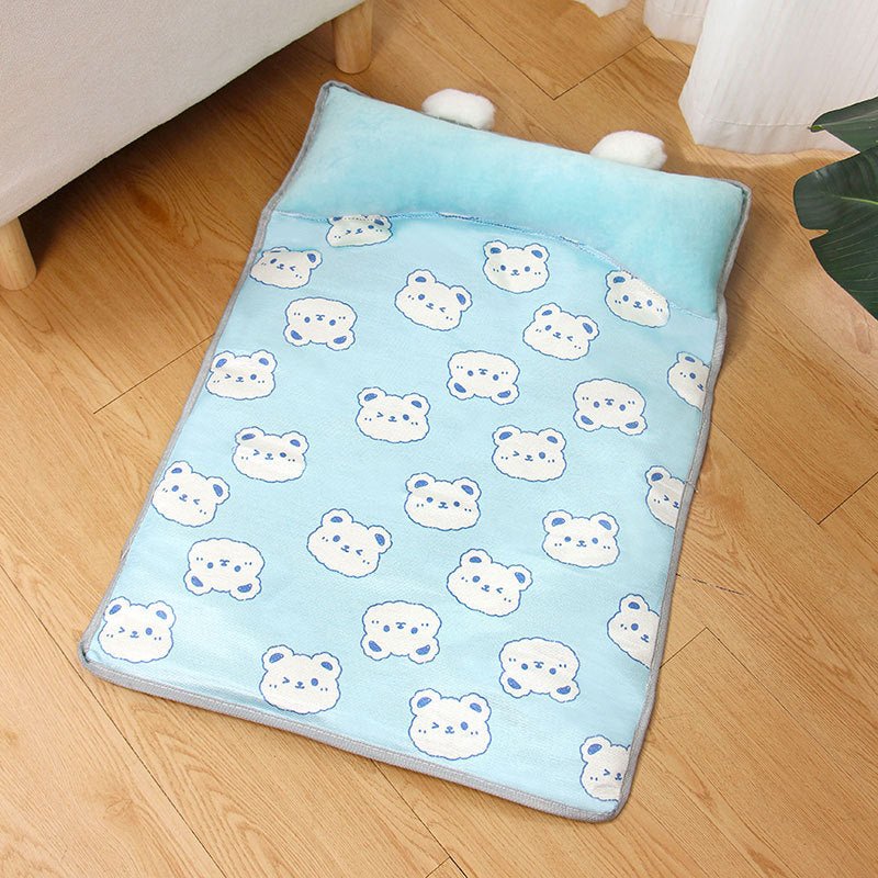 Kennel Cat Kennel Summer Ice Silk Mats Dog Kennel Pet Supplies Teddy Small Medium Dog Bed All Seasons Universal