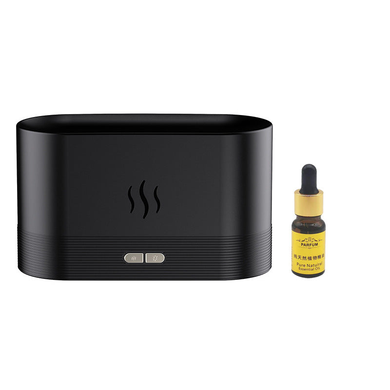 simulation large fog flame humidifier aromatherapy machine USB flame atmosphere lamp home office humidification aromatherapy