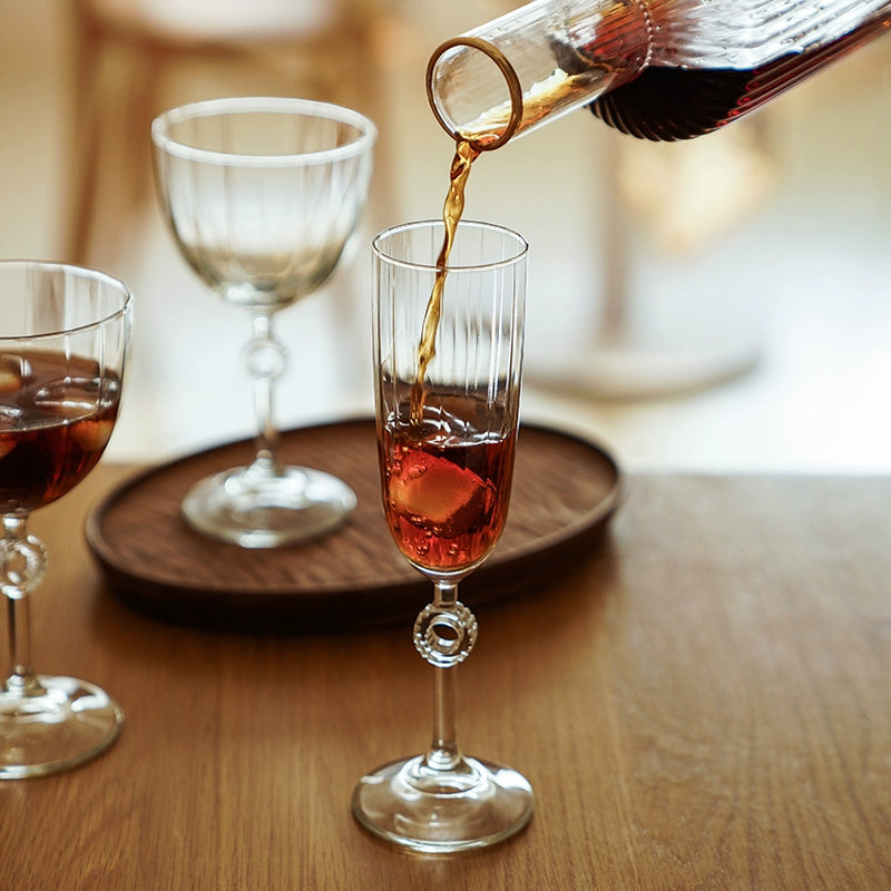 ๅๆins wind champagne glass retro glass goblet red wine glass home white wine fruit wine cup creative