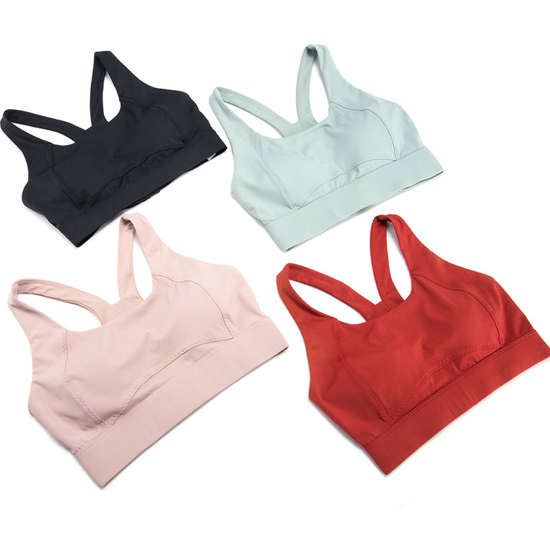 sports bra seamless one-piece cup sports underwear adjustable breasted fitness yoga bra