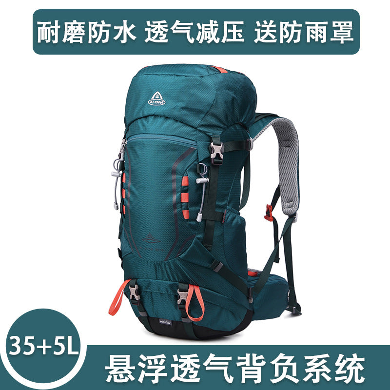 Ai Wang Outdoor Hiking Bag Suspension Carrying Large Capacity Travel Backpack Camping Trekking Bag Carrying Cycling Bag 40 Liters