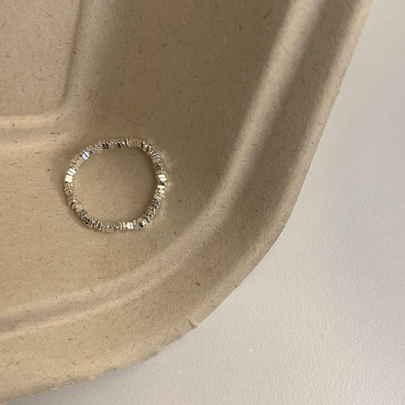 new plain ring women's niche ins high-end sense opening adjustable ring