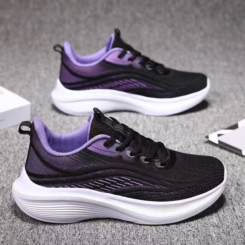 Women's shoes, sneakers, women's summer new running shoes, shock-absorbing shoes, soft-soled mesh casual shoes, breathable running shoes