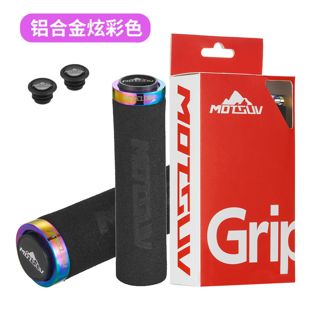 Bicycle ultra-light locking sponge grip cover Mountain bike unilateral locking shock absorber anti-slip grip sleeve bicycle accessories
