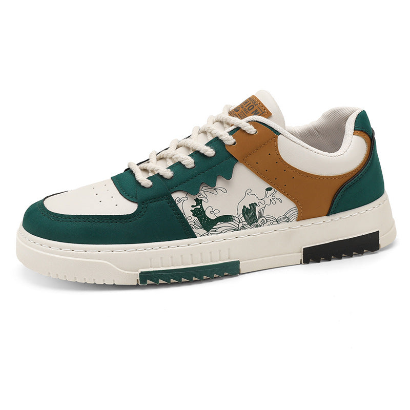 plus size men's shoes foreign trade 45-48 new spring board shoes trend versatile soft soled athleisure small white shoes