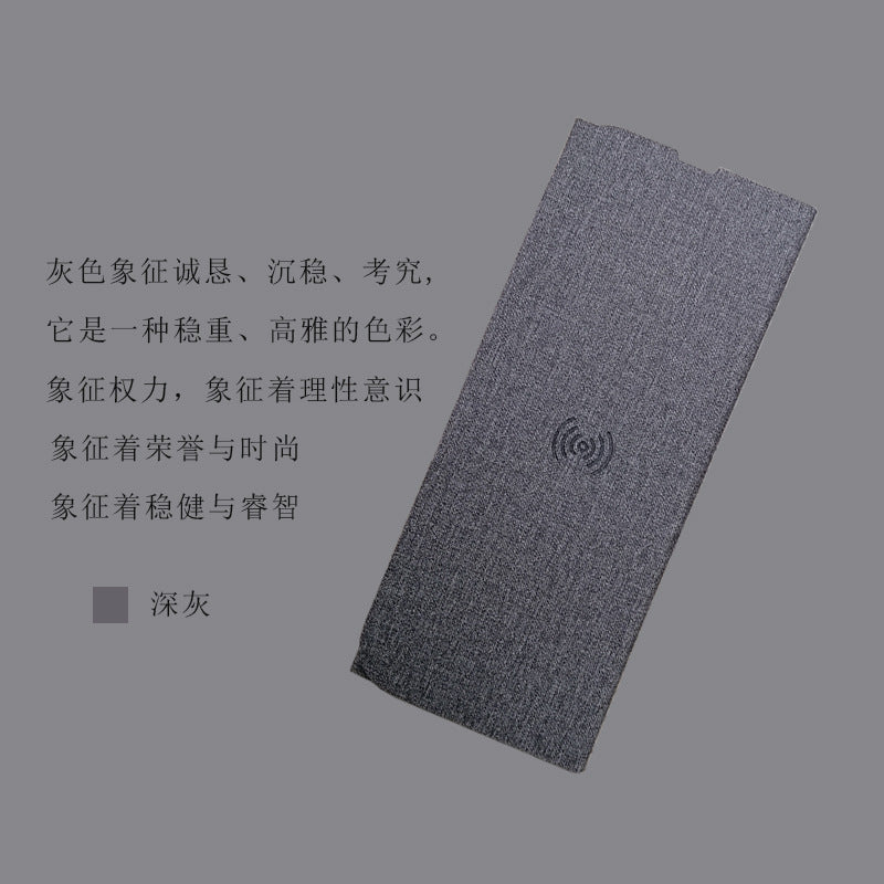 Cross-border mobile phone wireless charging mouse pad portable wireless charging folding mouse pad small laser engraving LOGO