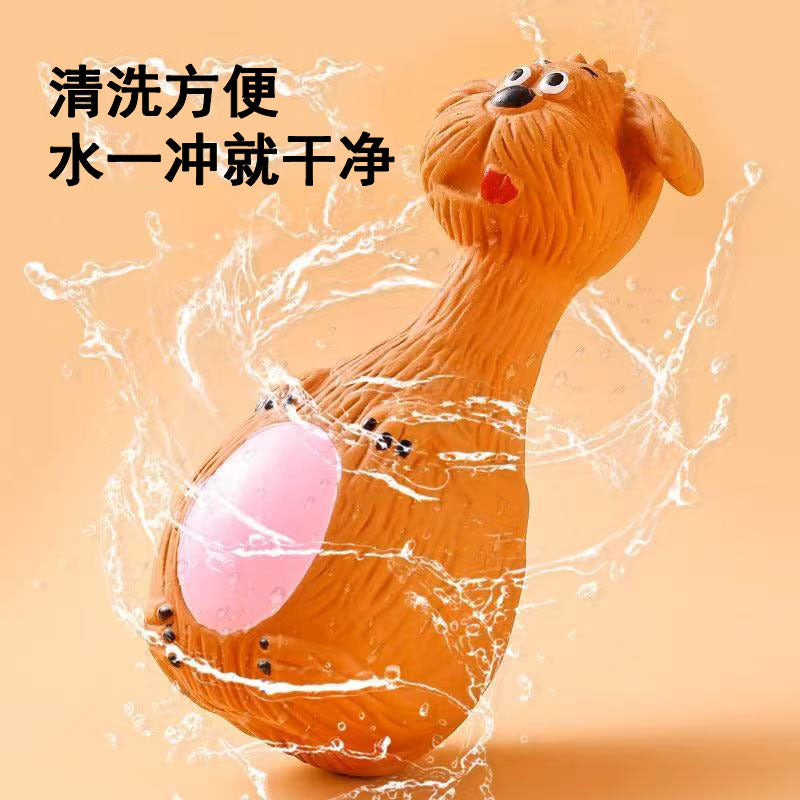 Dog vocal latex toys puppy cartoon toys teeth cleaning and relieving boredom artifacts consume physical strength small dog corgi