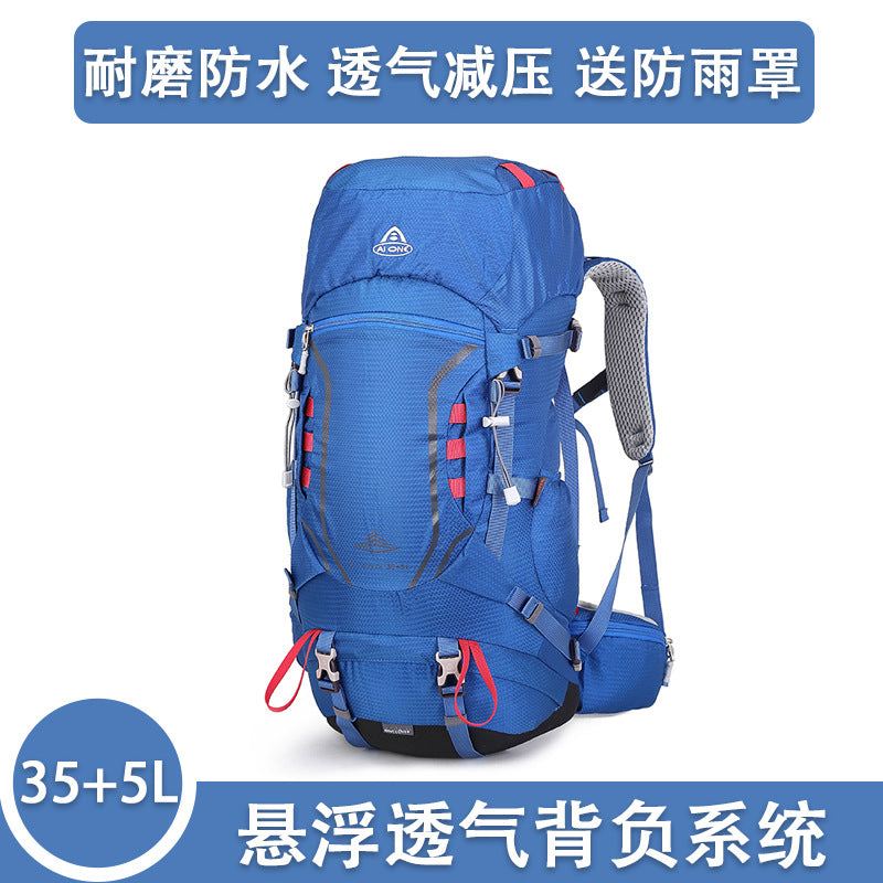 Ai Wang Outdoor Hiking Bag Suspension Carrying Large Capacity Travel Backpack Camping Trekking Bag Carrying Cycling Bag 40 Liters