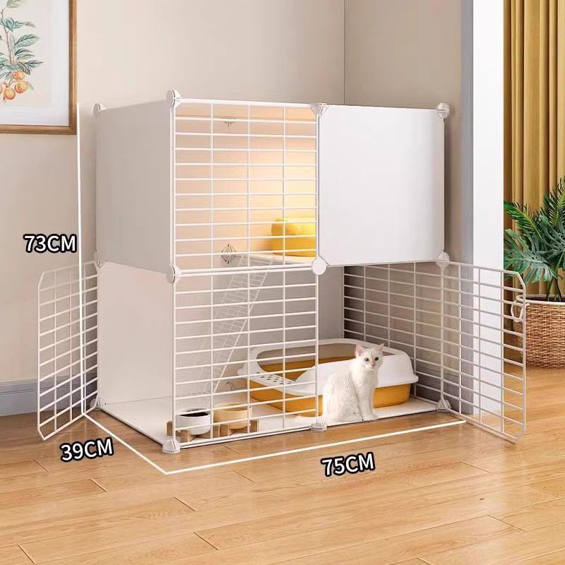 Cat cage with toilet villa extra large free space indoor empty cage cat house home three-tier small cat cat litter