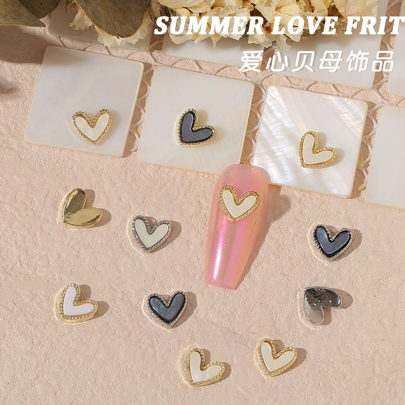 Net red manicure small fragrant wind jewelry love bunny new bow camellia dripping oil nail decoration stickers