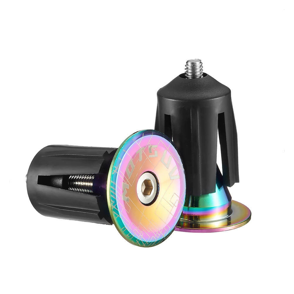 Bicycle aluminum alloy expansion handle plug handle cap mountain bike road bike bend handlebar handlebar expansion lock plug