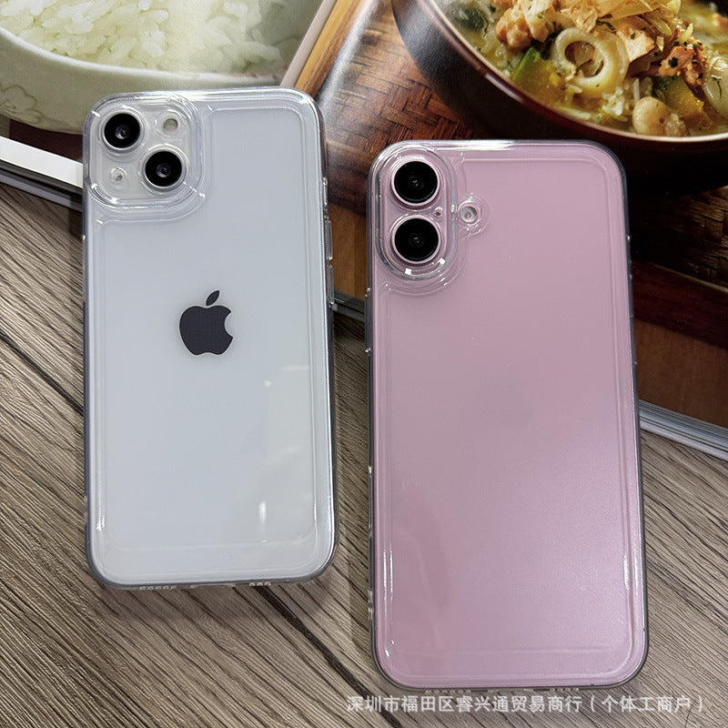 For iphone16 PRO MAX Transparent Soft Case IP15 1.5MM Thick Space 11 12 13 Phone Case 17
