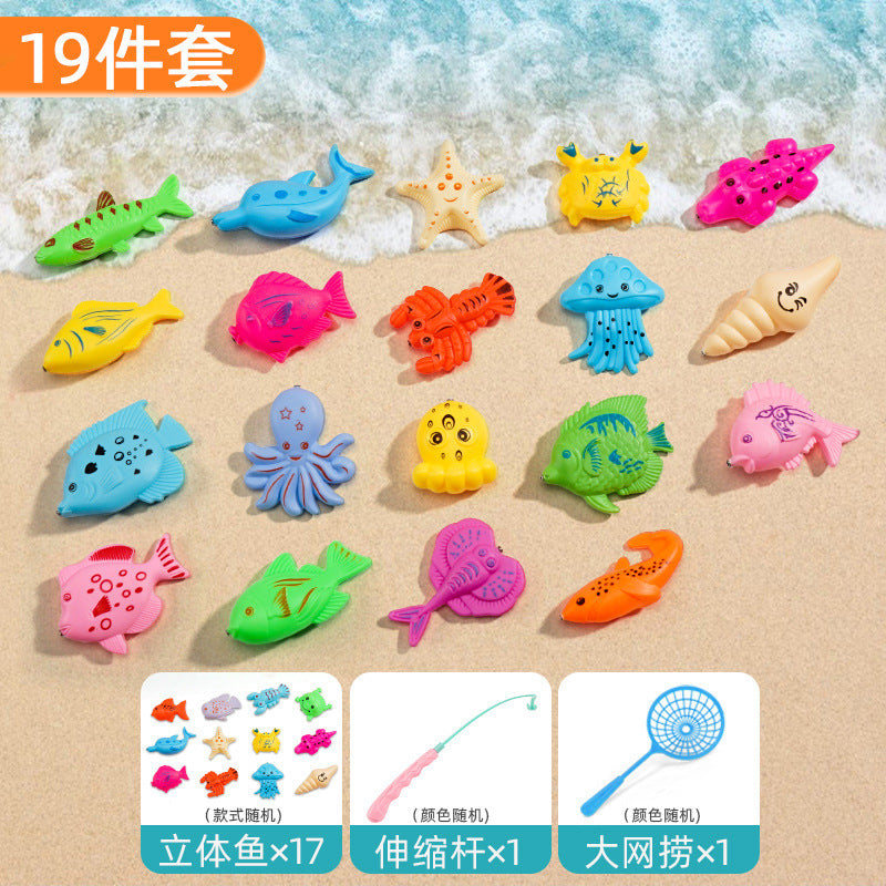 Strictly select boys, age puzzle fishing, toy pool, magnetic sucking baby, female early education, fishing sister and brother toys, children's gifts