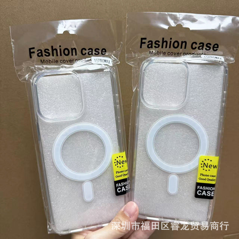 Applicable to Apple 17promax transparent magnetic phone case iphone17 protective case pro drop resistant 17Air17pm