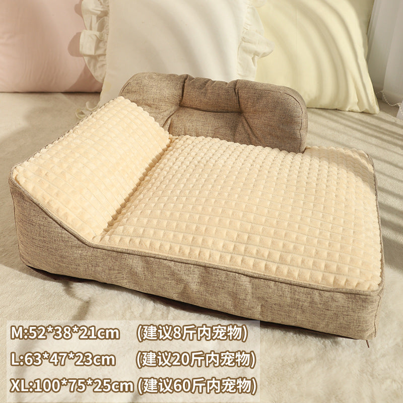 The kennel is universal for all seasons, large dog sleeping mats, detachable and washable pet mats, winter dog beds, dog mats, and sleeping mats