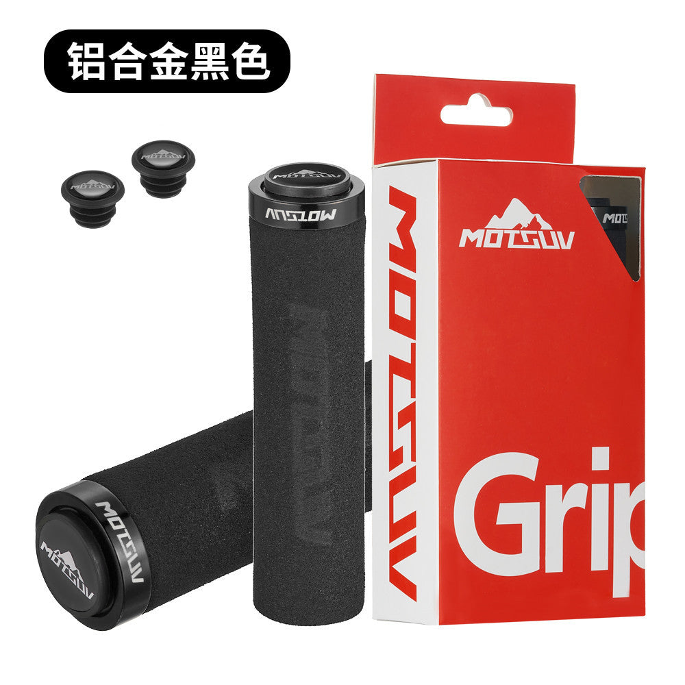 Bicycle ultra-light locking sponge grip cover Mountain bike unilateral locking shock absorber anti-slip grip sleeve bicycle accessories