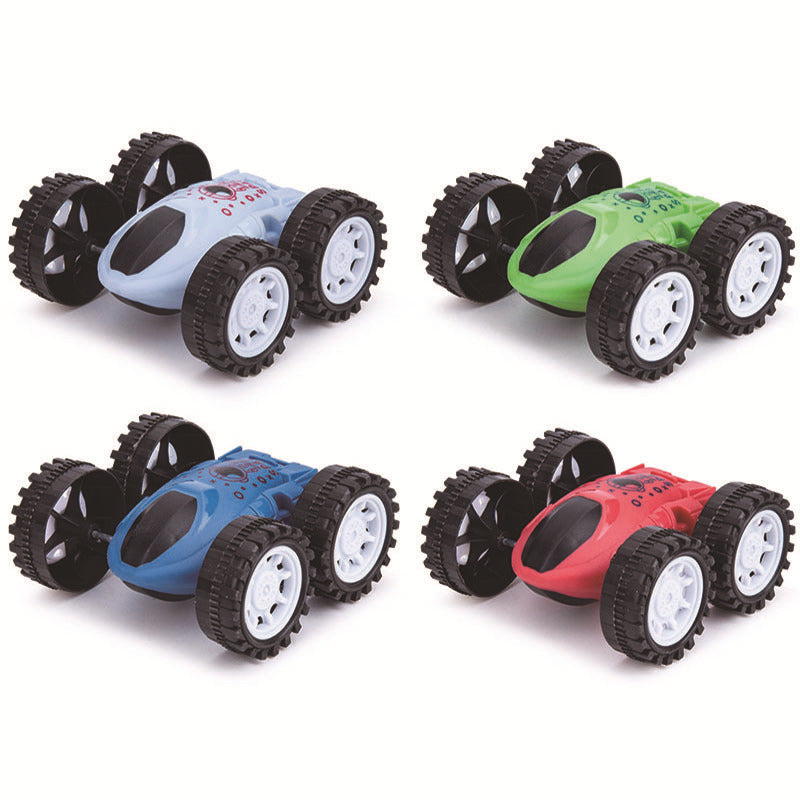 Spot inertia double-sided dump truck, fall-resistant stunt car, children's toys wholesale, small gifts, stalls, hot sales